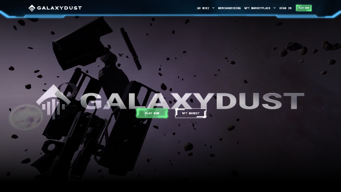 GalaxyDust NFT Marketplace — interface preview